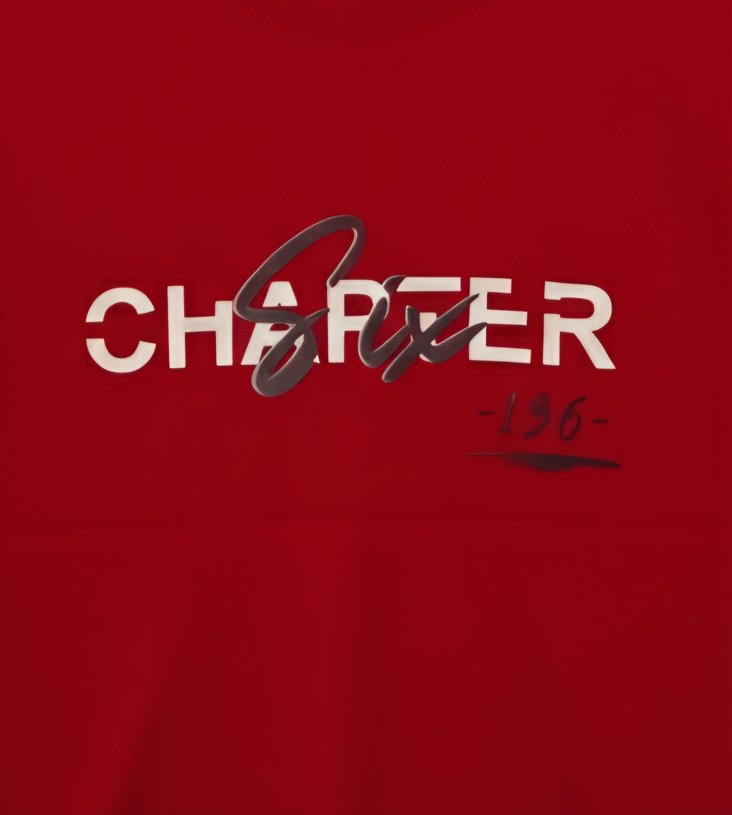Chapter 6 Printed Red T-Shirt Premium Cotton (220 GSM)